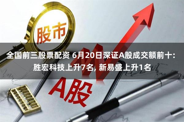 全国前三股票配资 6月20日深证A股成交额前十: 胜宏科技上升7名, 新易盛上升1名