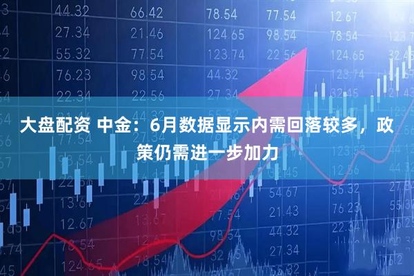 大盘配资 中金：6月数据显示内需回落较多，政策仍需进一步加力